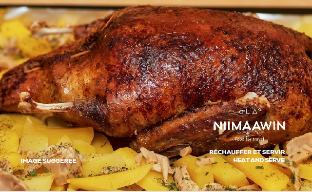 Duck stuffed with wild rice & canberry