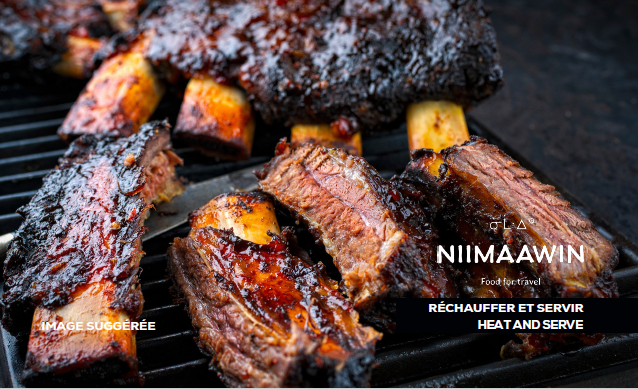 Smoked beff ribs with boreal spices